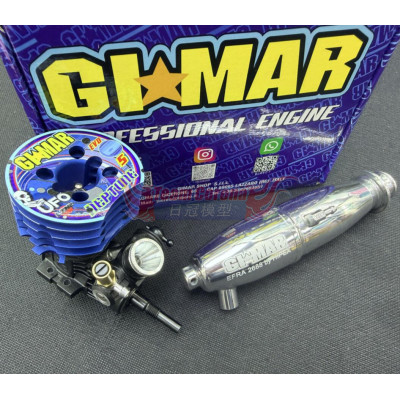 GIMAR Neptune EVO5 2026 Full Modified 3ports .12 DLC shaft Touring engine with 2688 pipe combo set